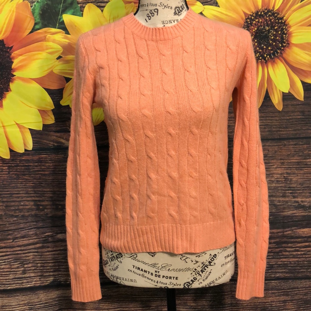 Peter Millar Cashmere Crewneck Sweater Cable Knit